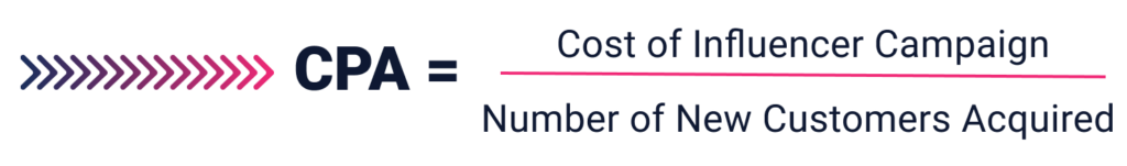 cost per acquisition formula