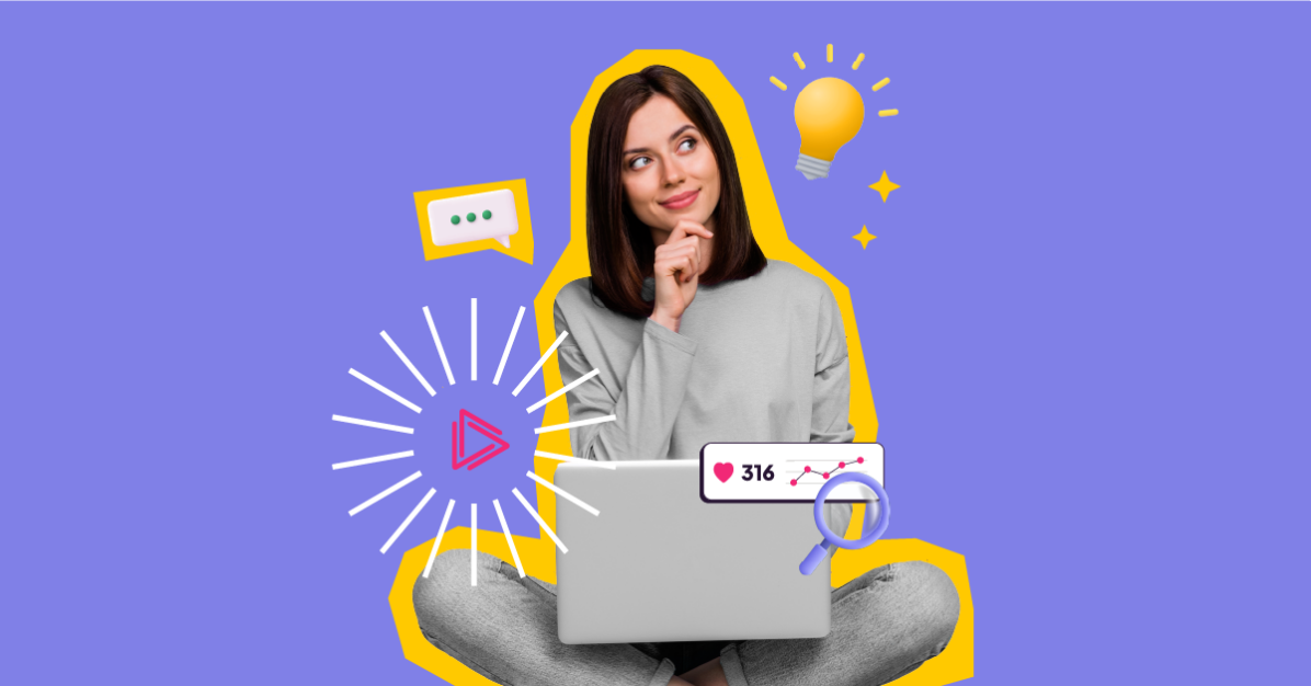 Woman with a laptop brainstorming strategies for a resilient and diversified marketing approach amidst challenges like the TikTok ban.